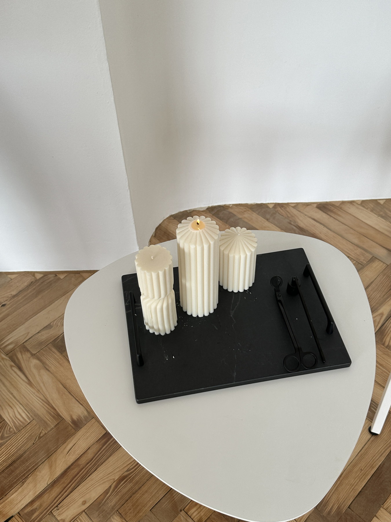 Свеча фигурная "Гофре" из натурального соевого воска Candle Design модель 110.1011/1012 Фото