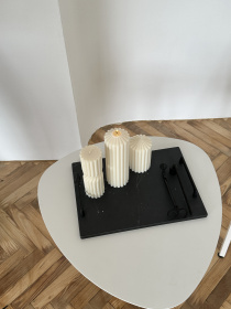 Свеча фигурная "Гофре" из натурального соевого воска Candle Design модель 110.1011/1012 Фото