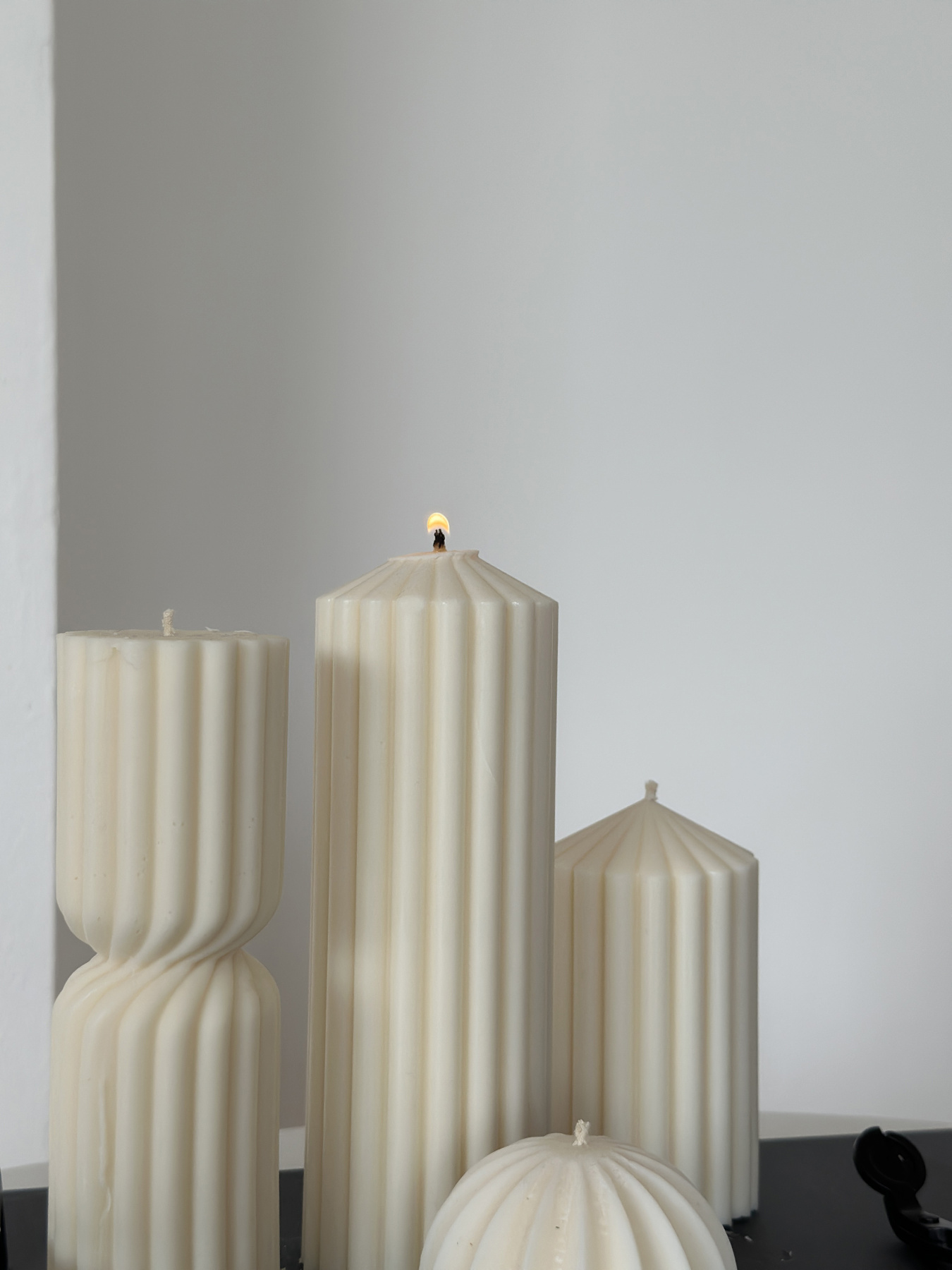 Свеча фигурная "Гофре" из натурального соевого воска Candle Design модель 110.1011/1012 Фото