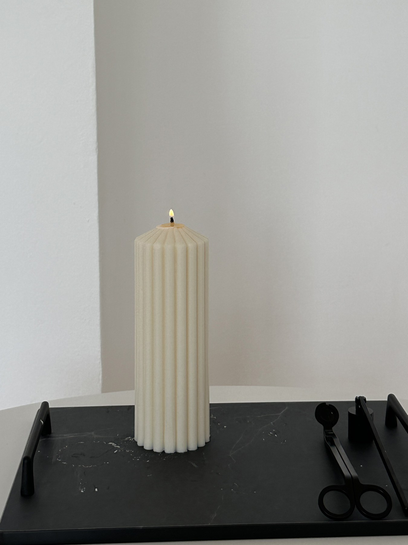 Свеча фигурная "Гофре" из натурального соевого воска Candle Design модель 110.1011/1012 Фото