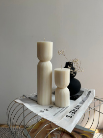 Свічка "Фігурна" з натурального оливкового воску Candle Design модель 110.1020/1021 Фото