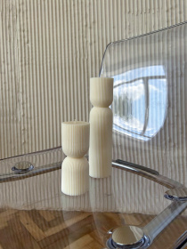 Свічка "Фігурна" з натурального оливкового воску Candle Design модель 110.1020/1021 Фото