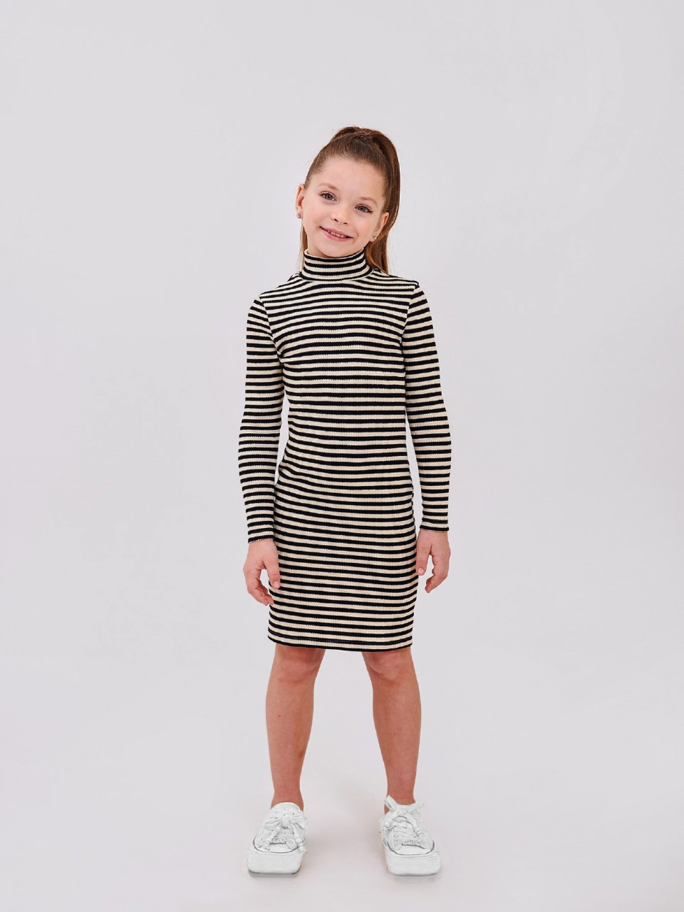 Платье мини SMIL модель smil_120416-cernaa-poloska Фото