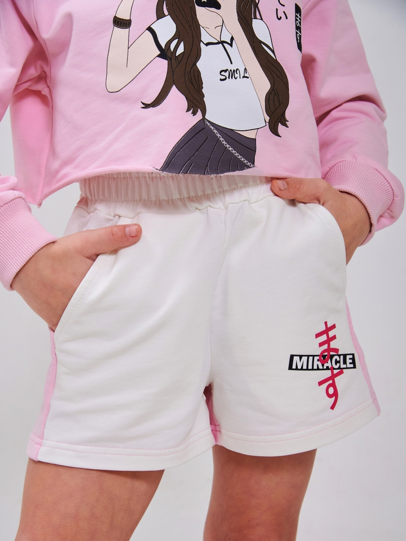 Повседневные шорты SMIL модель smil_112455-molocnyj Фото