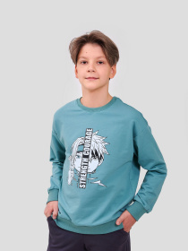 Кофты и свитера SMIL модель smil_116669-sero-zelenyj Фото