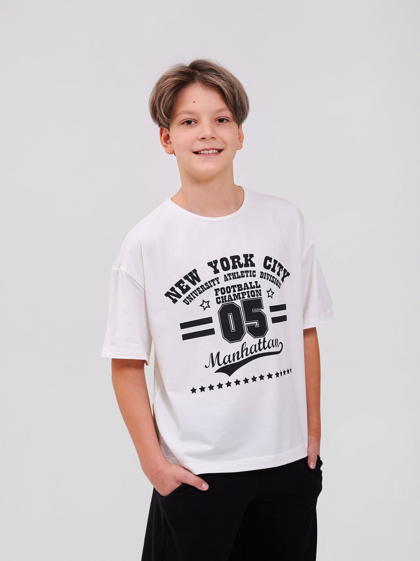 Футболка SMIL модель smil_110846-molocnyj Фото