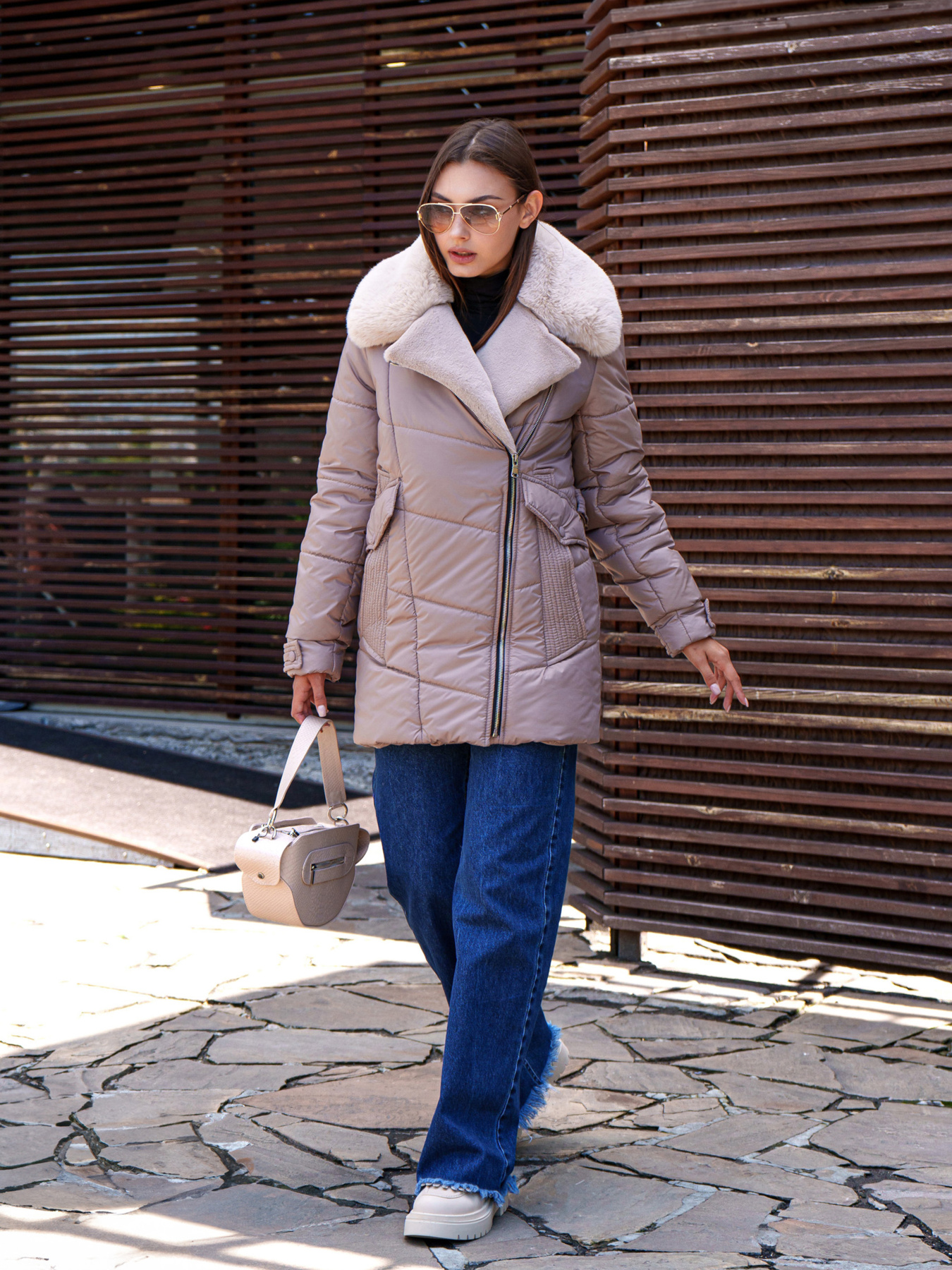 Куртки и дубленки MilaNova модель Куртка К-258 капучино Фото