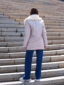 Зимова куртка MilaNova модель Куртка К-258 молоко Фото