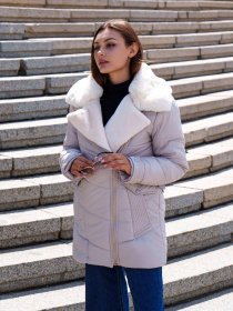 Зимняя куртка MilaNova модель Куртка К-258 молоко Фото
