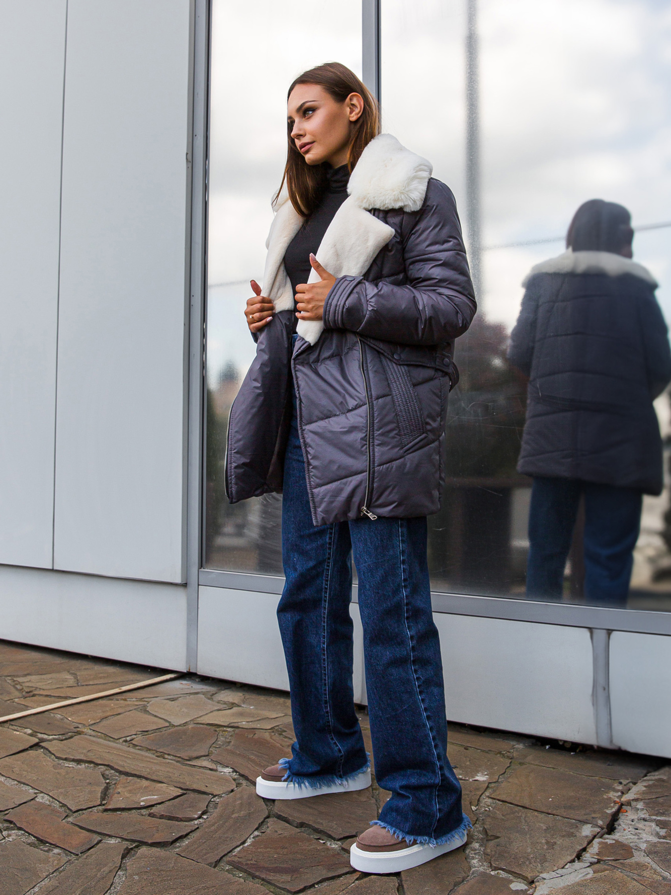 Зимова куртка MilaNova модель Куртка К-258 серый Фото