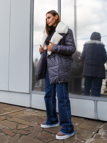 Зимова куртка MilaNova модель Куртка К-258 серый Фото