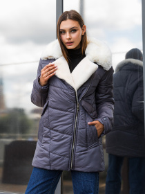 Зимова куртка MilaNova модель Куртка К-258 серый Фото