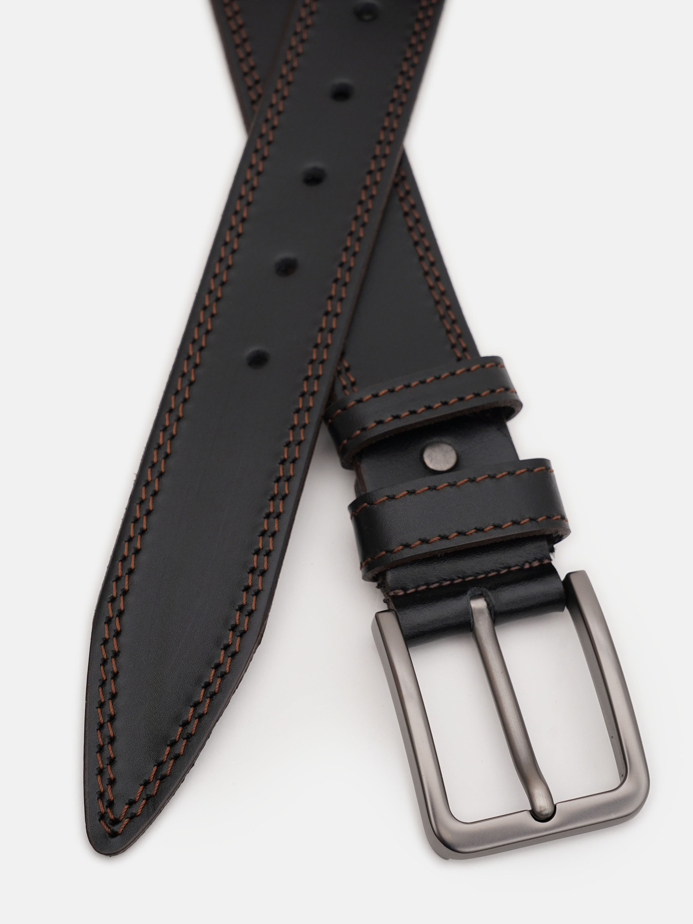 Ремінь Borsa Leather модель 125v1fx99-black Фото