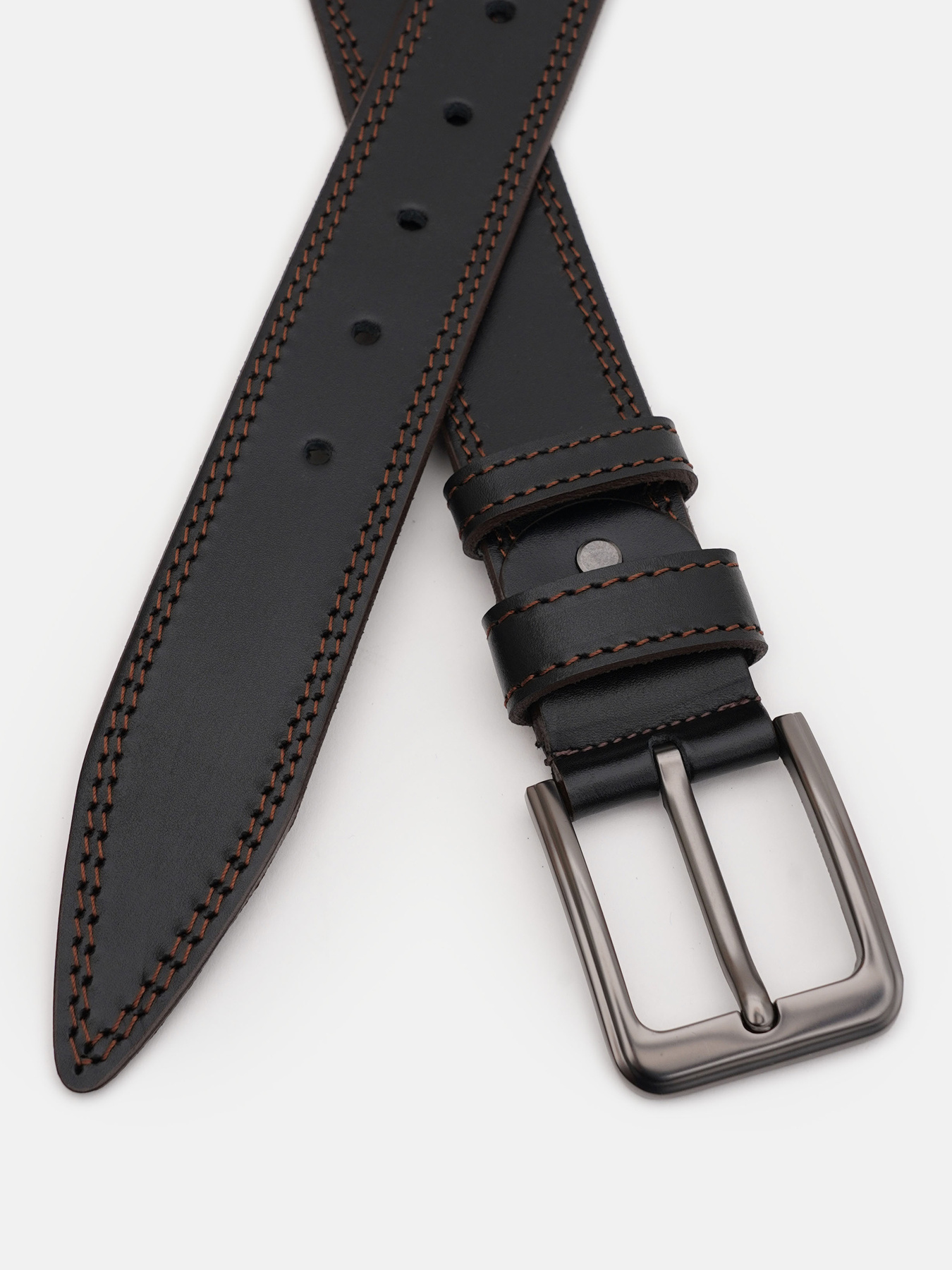 Ремень Borsa Leather модель 125v1fx100-black Фото