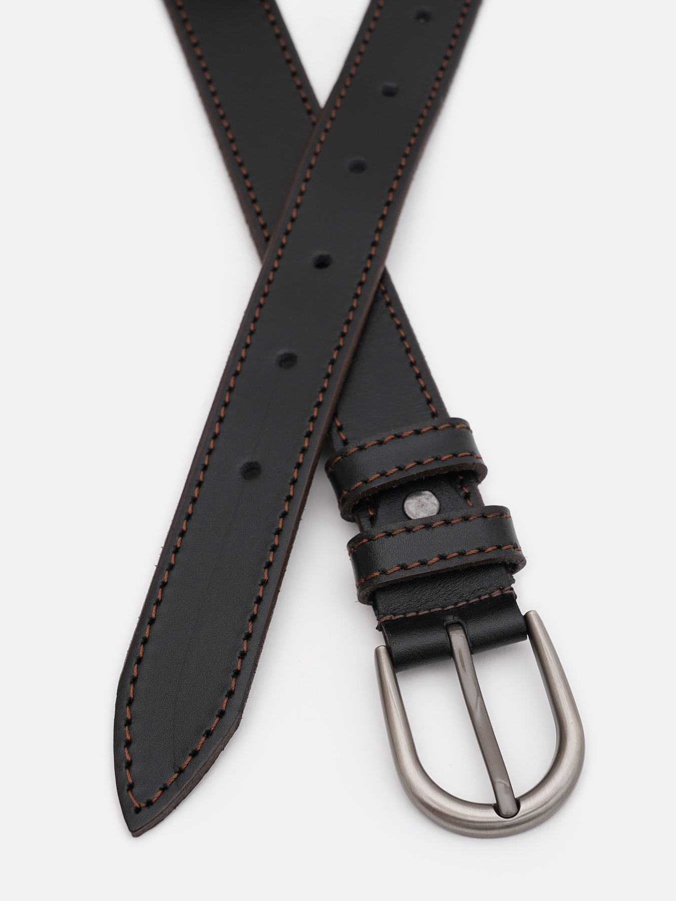 Ремінь Borsa Leather модель 110v1genw99-black Фото