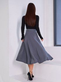 Спідниця міді ISSA Plus модель 13940_серый Фото