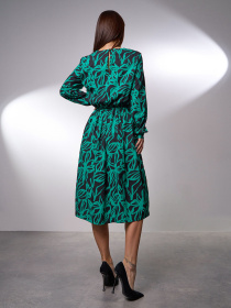 Платье миди ISSA Plus модель 15026_зеленый Фото