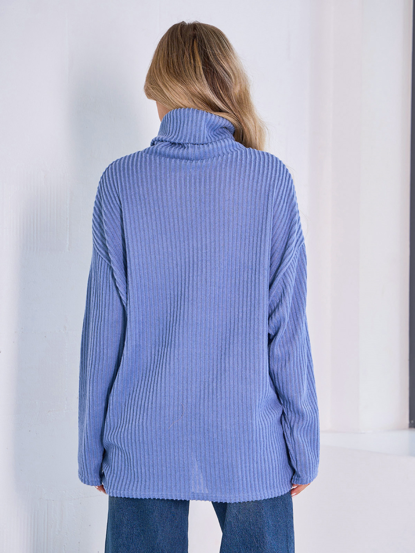 Свитер ISSA Plus модель 13763_светло_голубой Фото