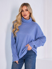 Свитер ISSA Plus модель 13763_светло_голубой Фото