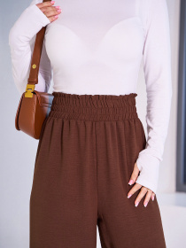 Брюки палаццо ISSA Plus модель 13939_темно_коричневый Фото