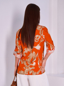 Сорочка ISSA Plus модель 14993_оранжевый Фото