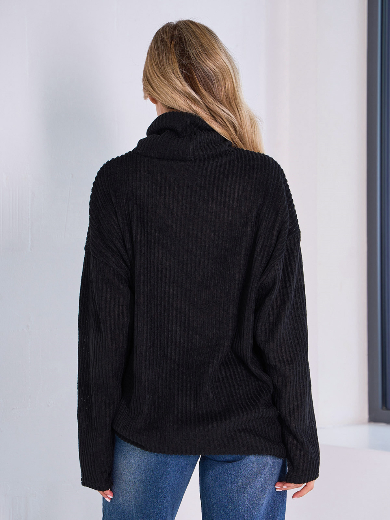 Свитер ISSA Plus модель 13763_черный Фото