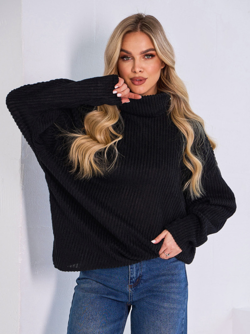 Свитер ISSA Plus модель 13763_черный Фото