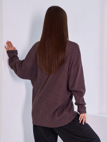 Свитер ISSA Plus модель 13763_коричневый Фото