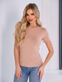 Футболка ISSA Plus модель 13421_бежевый Фото