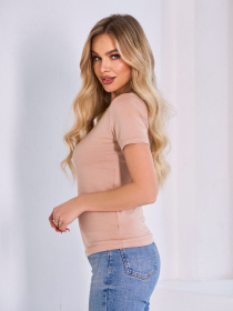 Футболка ISSA Plus модель 13421_бежевый Фото