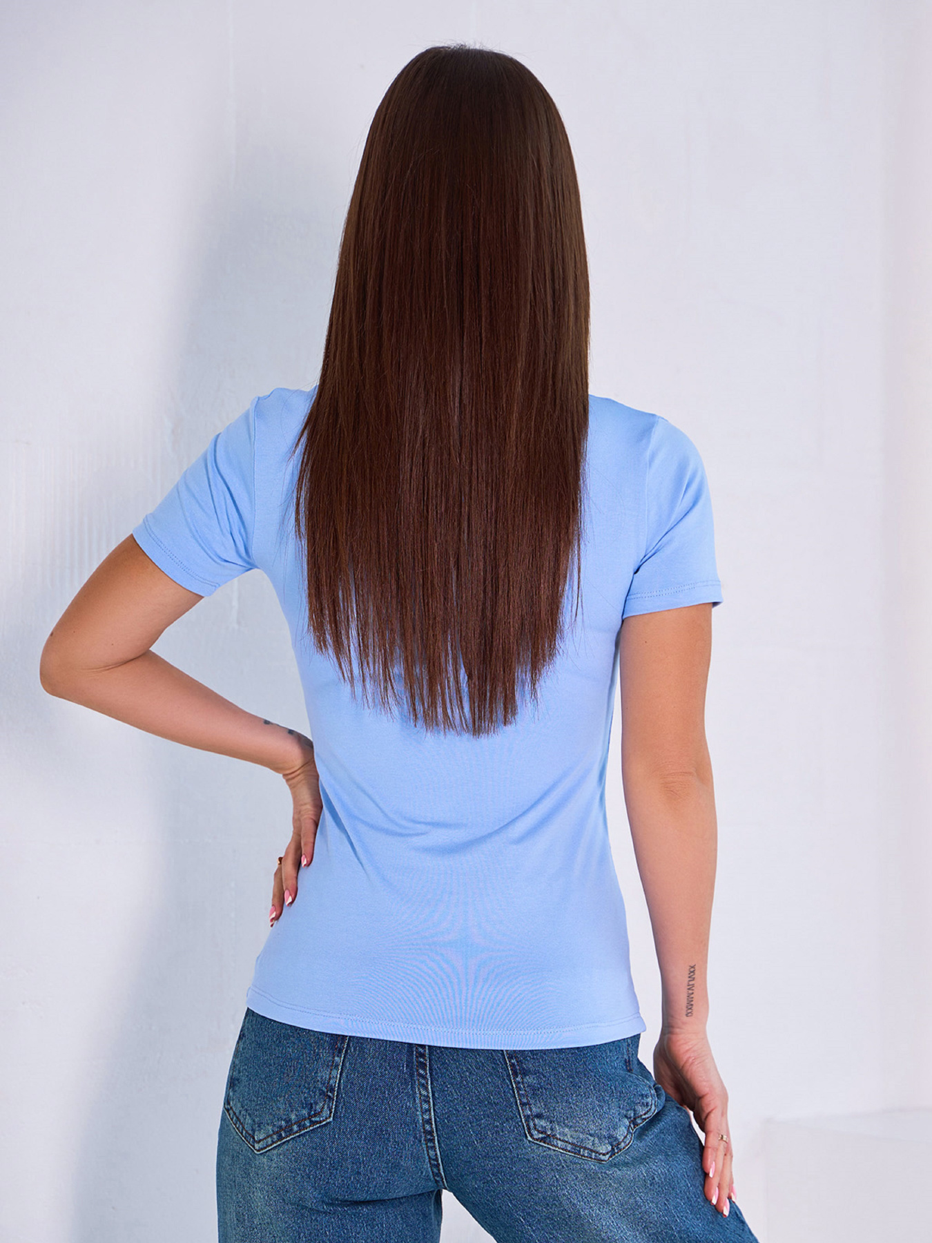 Футболка ISSA Plus модель 13421_голубой Фото