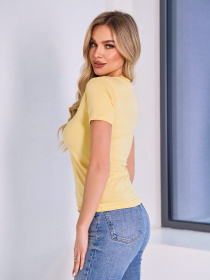 Футболка ISSA Plus модель 13421_желтый Фото