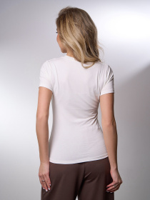 Футболка ISSA Plus модель 13421_молочный Фото