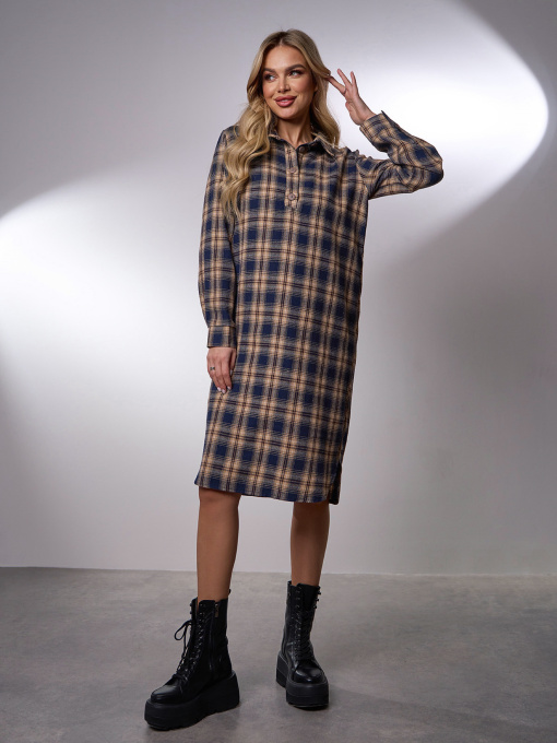 Платье миди ISSA Plus модель 14946A_мультиколор Фото