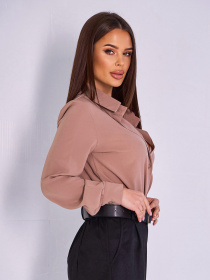 Сорочка повсякденна ISSA Plus модель 14996_бежевый Фото