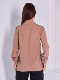 Сорочка повсякденна ISSA Plus модель 14996_бежевый Фото
