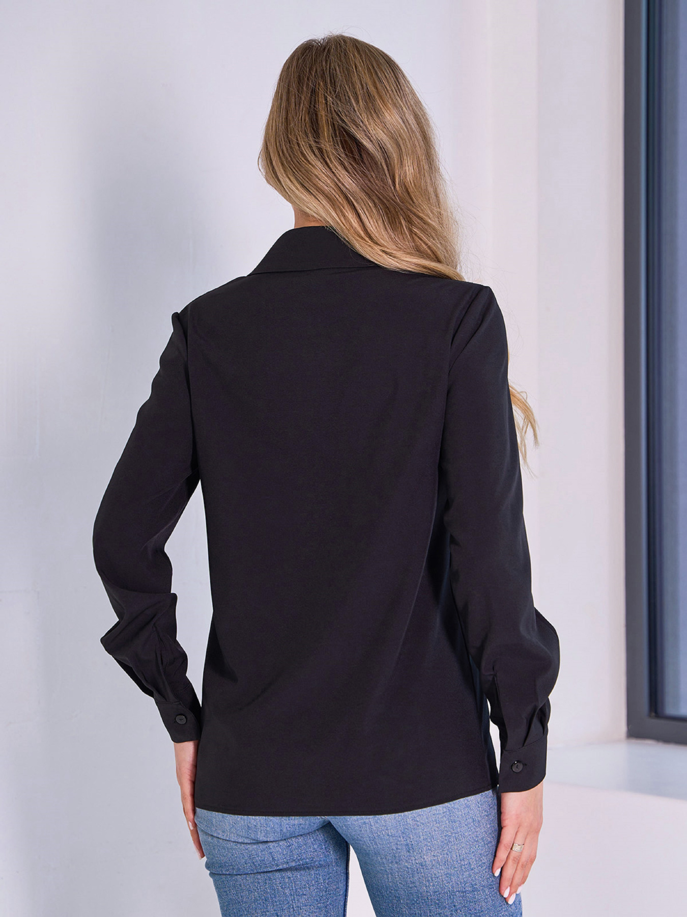 Сорочка повсякденна ISSA Plus модель 14996_черный Фото