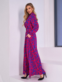 Платье макси ISSA Plus модель 15009_синий Фото