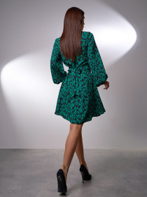 Платье мини ISSA Plus модель 15031_зеленый Фото