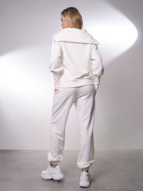 Спортивный костюм ISSA Plus модель 15032_молочный Фото