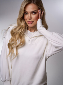 Спортивный костюм ISSA Plus модель 15032_молочный Фото