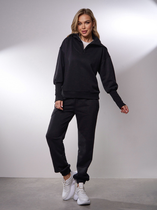 Спортивный костюм ISSA Plus модель 15032_черный Фото