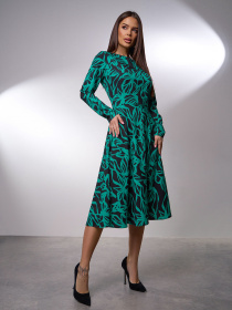 Платье миди ISSA Plus модель 15034_зеленый Фото