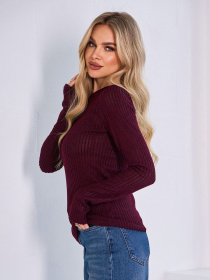 Лонгслів ISSA Plus модель 15036_темно_бордовый Фото