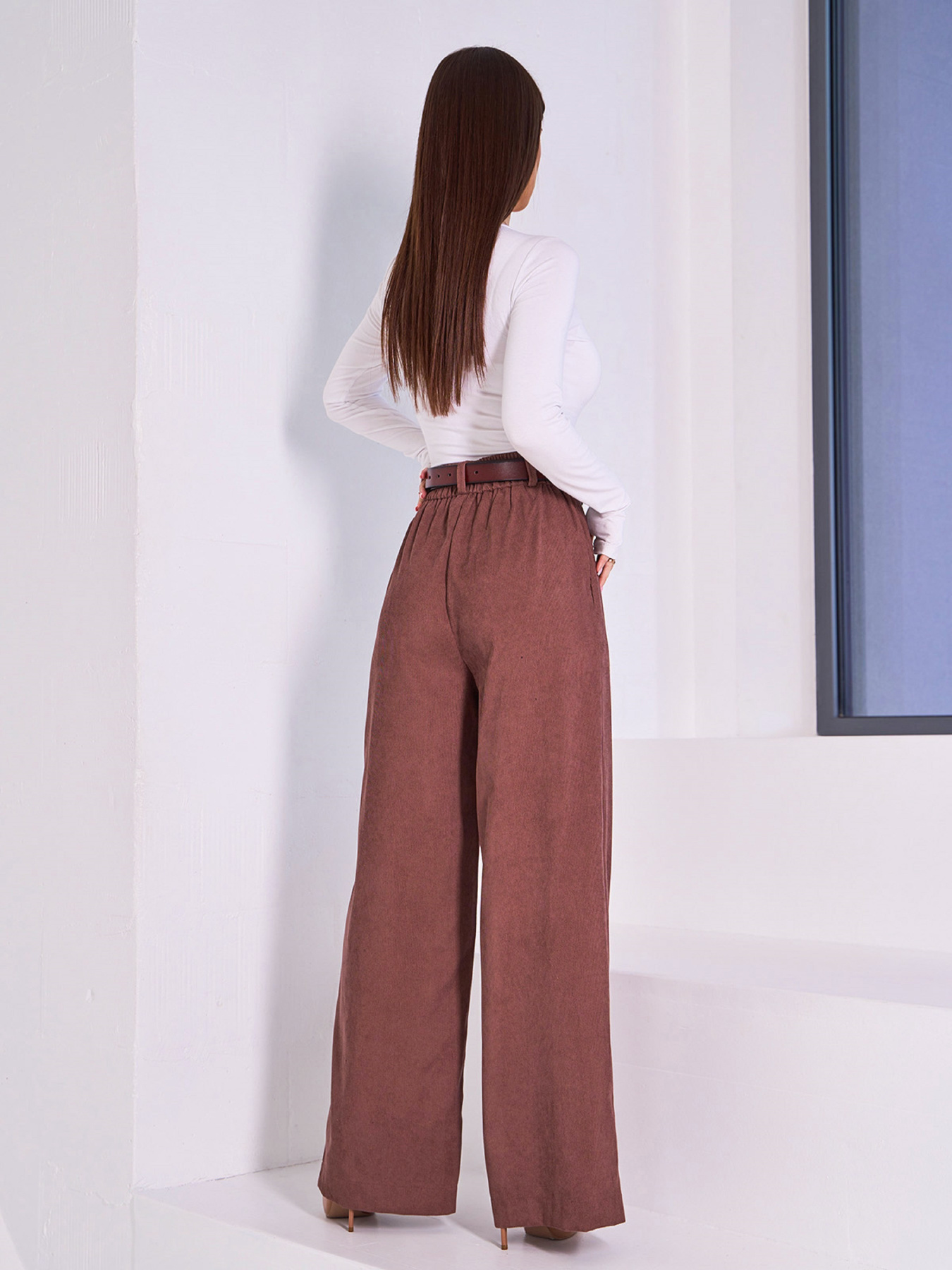 Штани повсякденні ISSA Plus модель 15038_коричневый Фото