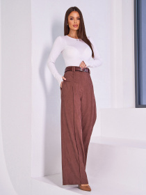 Штани повсякденні ISSA Plus модель 15038_коричневый Фото