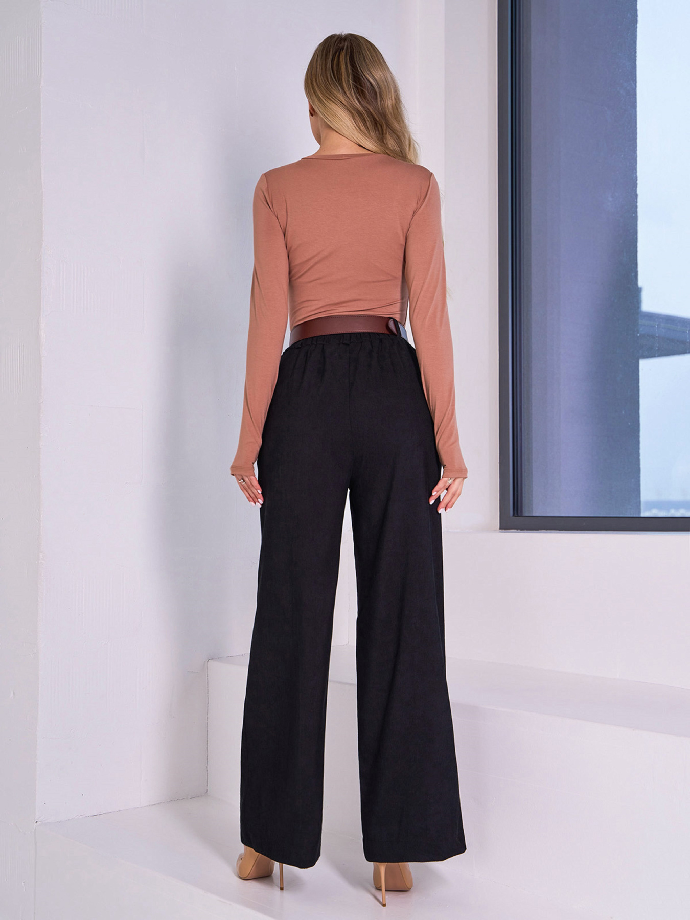 Повсякденні штани ISSA Plus модель 15038_черный Фото