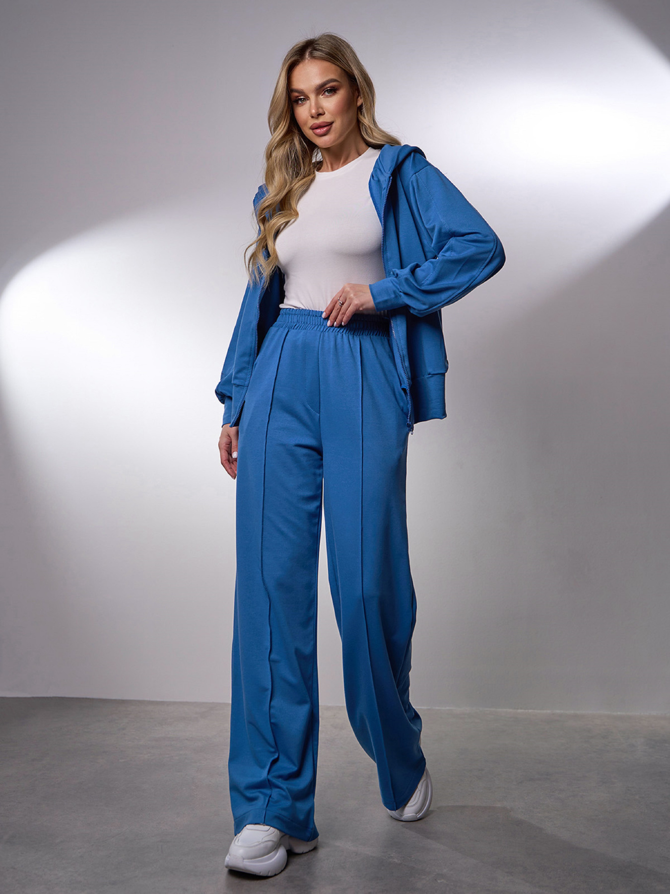 Спортивний костюм ISSA Plus модель 15039_голубой Фото