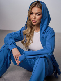 Спортивний костюм ISSA Plus модель 15039_голубой Фото