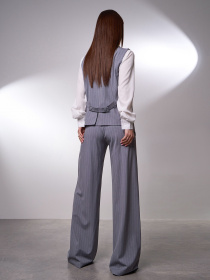 Діловий костюм ISSA Plus модель 15041_серый Фото